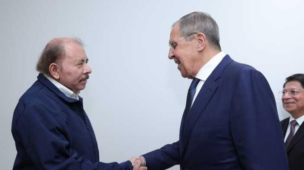 Daniel Ortega y Serguéi Lavrov