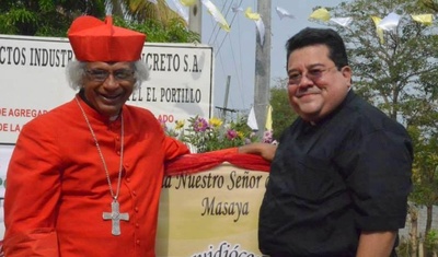 cardenal leopoldo brenes y monseñor pablo villafranca