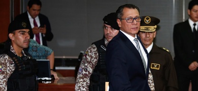 exvicpresidente glas regresa carcel maxima seguridad ecuador