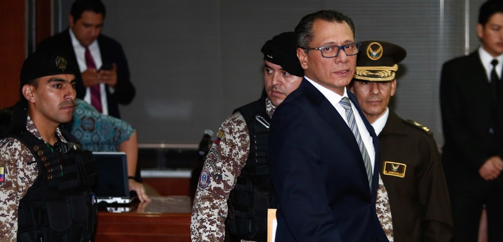 exvicpresidente glas regresa carcel maxima seguridad ecuador
