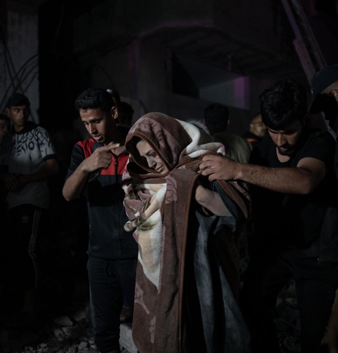 mujer rescatada escombros israel gaza