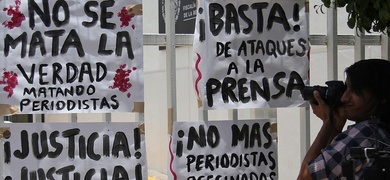periodistas protestan mexico