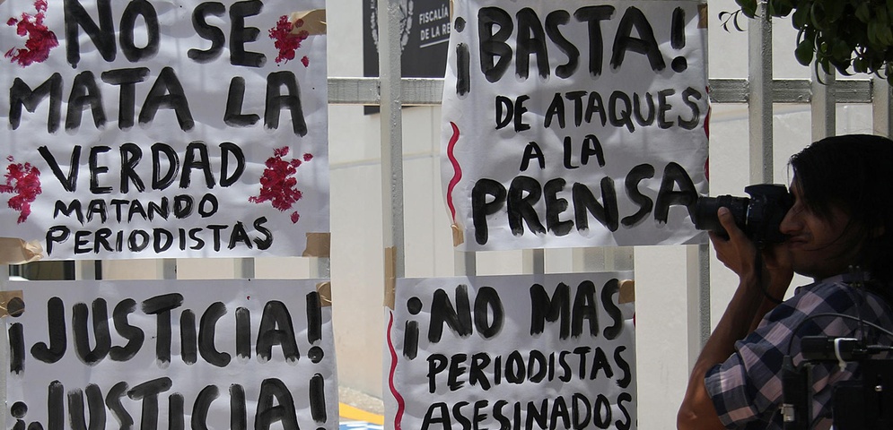 periodistas protestan mexico