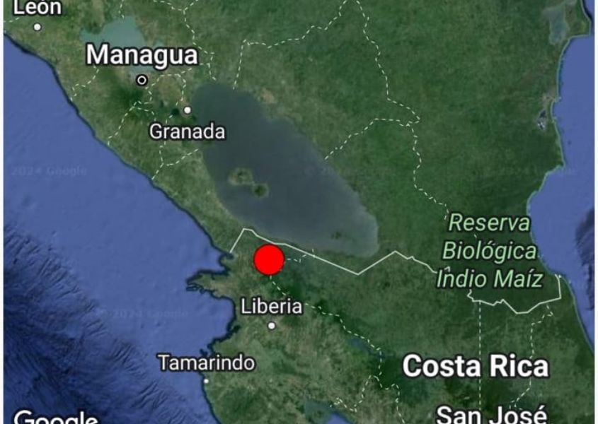 Fuerte temblor de 5,6 escala Richter sacude Guanacaste, Costa Rica