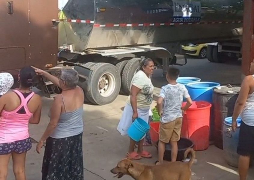 Pobladores desesperados por la falta de agua en Managua
