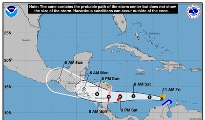 tormenta tropical julia huracan paso caribe