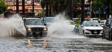 calles inundada huracan hilary