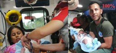 policia costa rica ayudan parto mujer nicaraguense