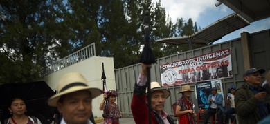 protestas frente ministerio publico guatemala
