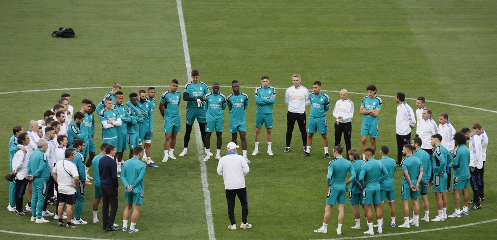 Entrenamiento del Real Madrid.