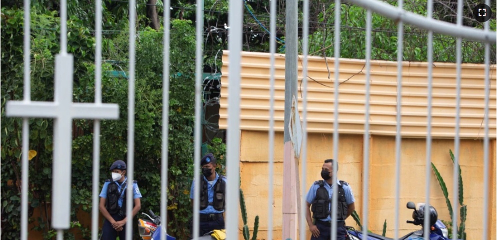asedio policia iglesia catolica nicaragua