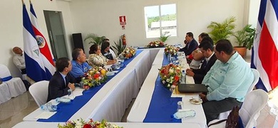 Delegaciones de Costa Rica y Nicaragua