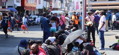 migrantes varados en frontera sur mexico