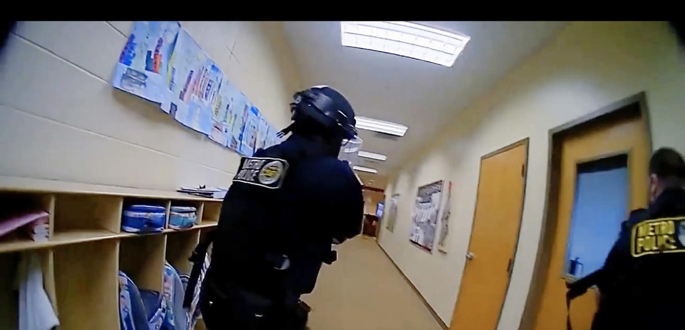 captura de video cedida por la Policía de Nashville