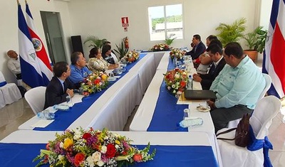 Delegaciones de Costa Rica y Nicaragua