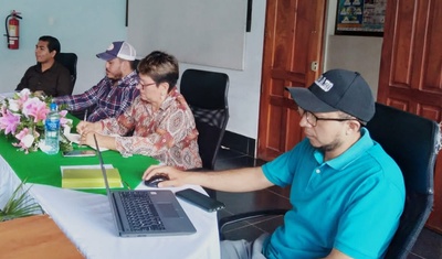 harold baltodano, en sesión de alcaldía de diriamba