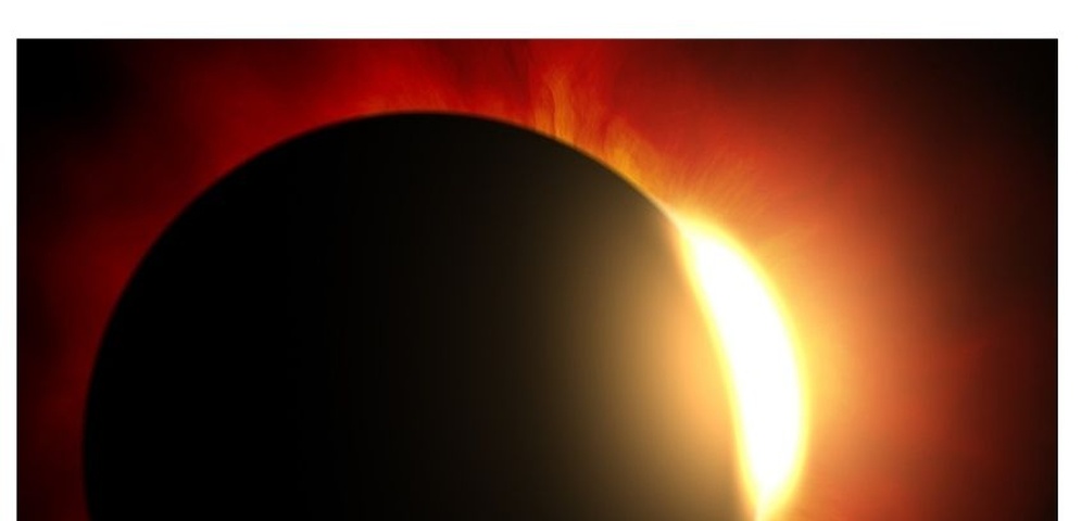eclipse solar anular o eclipse de anillo de fuego
