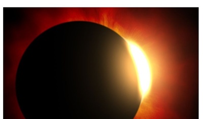 eclipse solar anular o eclipse de anillo de fuego
