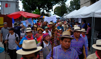 ciudadanos indigenas guatemala protestan