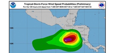 tormenta tropical pilar el salvador honduras nicaragua