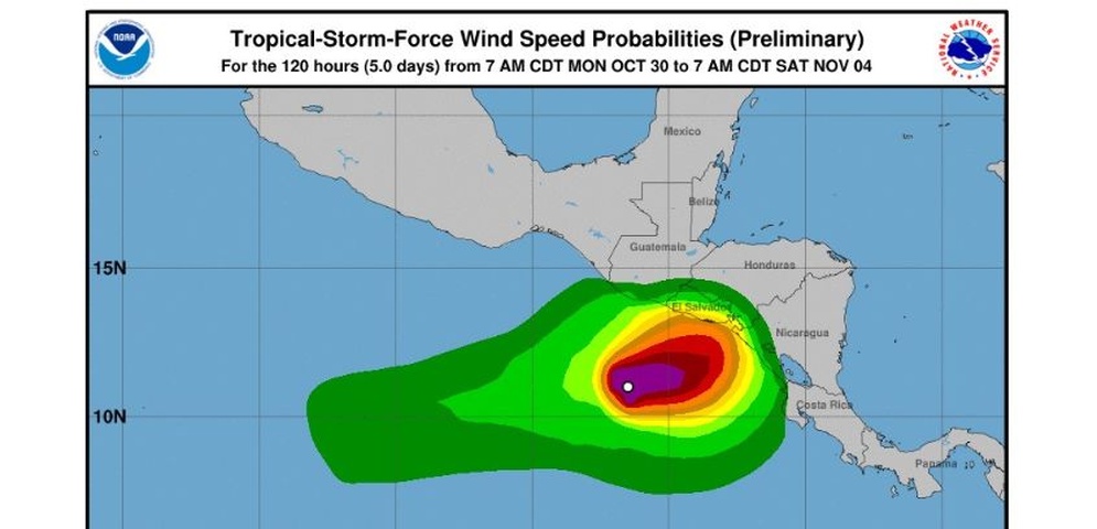 tormenta tropical pilar el salvador honduras nicaragua