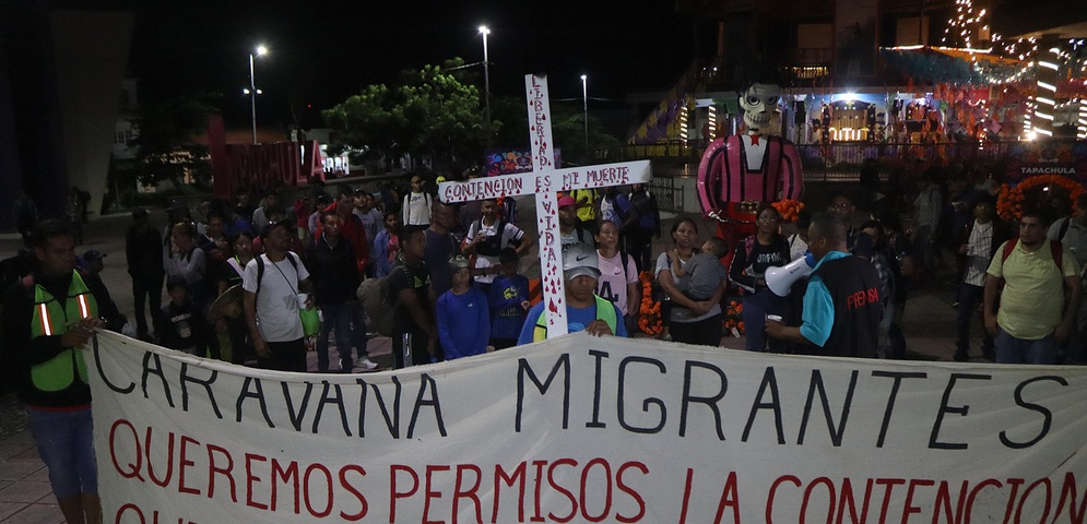 caravana migrantes chiapas mexico