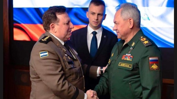 ministro defensa rusia  y jefe ejercito nicaragua