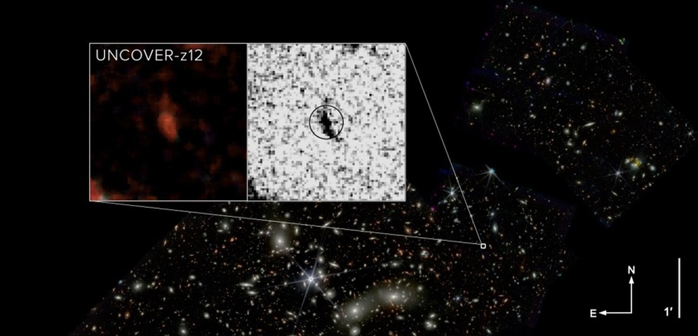 galaxia descubierta telescopio james eebb