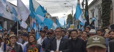 marcha defensa democracia guatemala