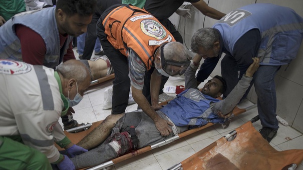 palestino herido franja gaza