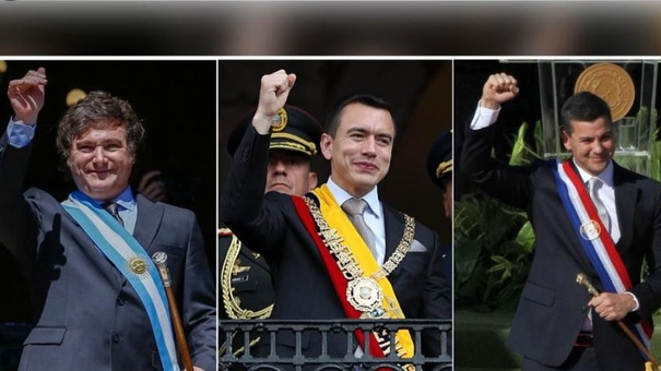 presidentes argentina, ecuador y paraguay