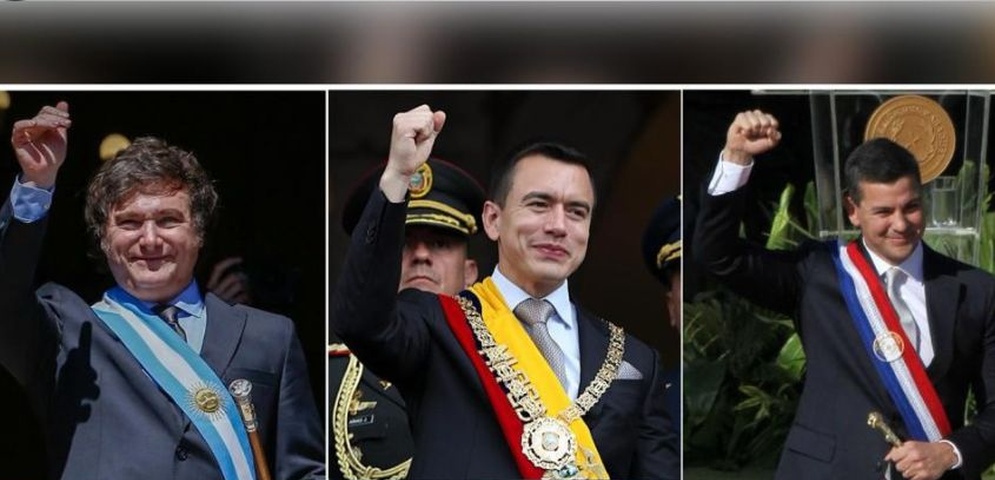 presidentes argentina, ecuador y paraguay