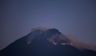 incendio volcan agua guatemala