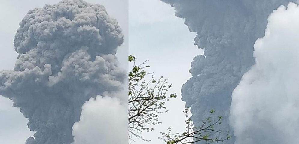 registran fuerte explosion de volcan concepcion ometepe
