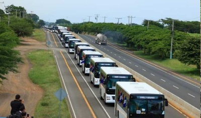 flota buses china en nicaragua