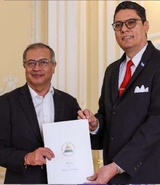 petro recibe cartas credenciales embajador nicaragua colombia