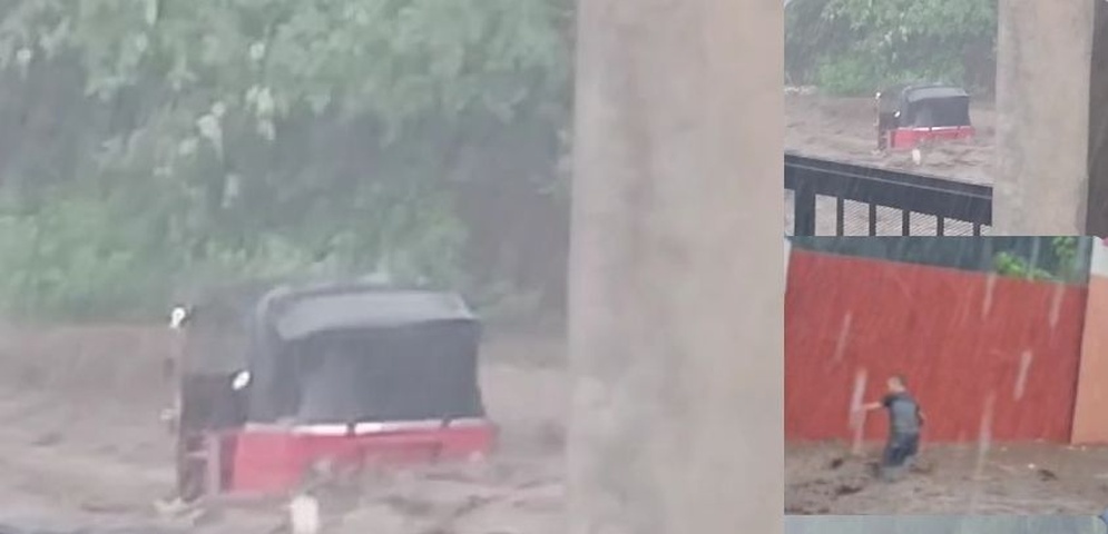 caponero es arrastrado por corriente tras fuerte lluvias en managua