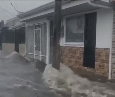 Fuerte aguacero con tormenta eléctrica provocó estragos en Cartago, Costa Rica
