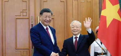 presidente chino junto al secreto partido comunista vietnam