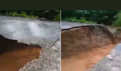 lluvias venezuela provoca colapso puente