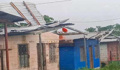 fuertes vientos desprenden techos Bluefields nicaragua