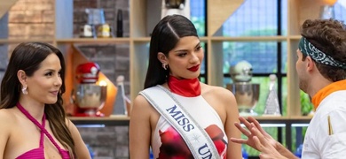 miss universo sheynnis palacios degusta nacatamal en masterchef celebrity colombia