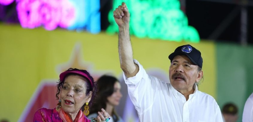 daniel ortega rosario murillo felicitan nicolas maduro