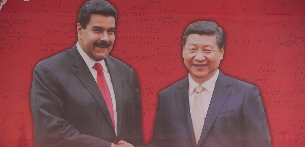 nicolas maduro junto presidente chino