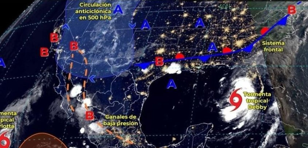 baja presion depresion tormenta tropical caribe pacifico