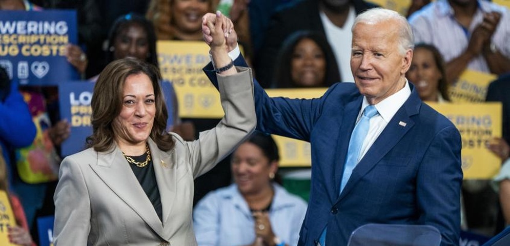 kamala harris junto joe biden maryland