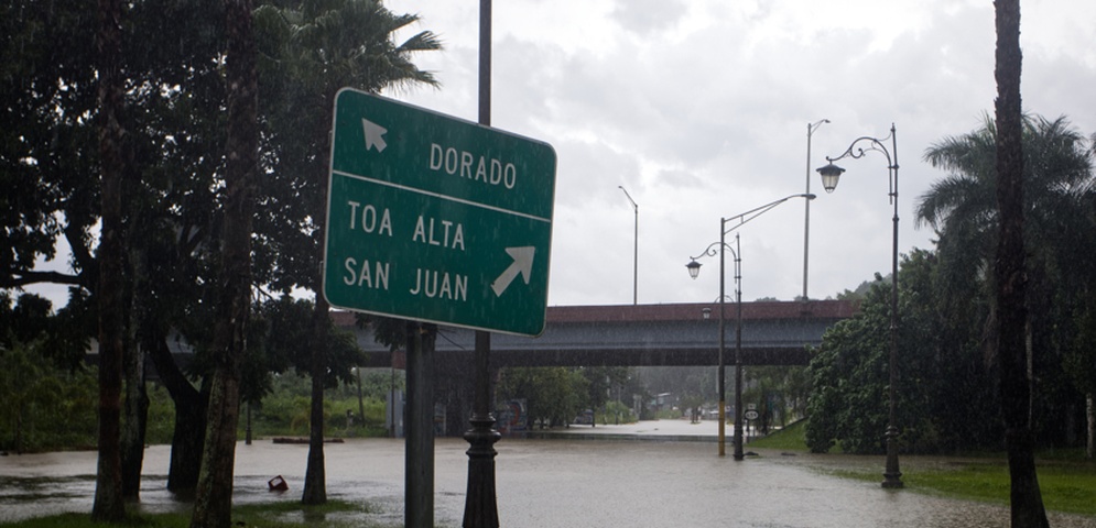 calles inundadas huracan ernesto puerto rico