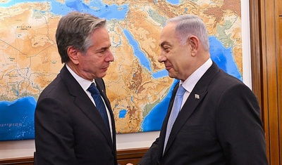 ministro israel benjamin netanyahu con antony blinken