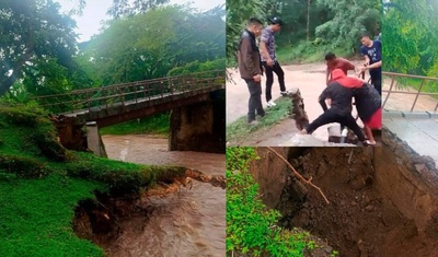 puente aisla a mas de 12 mil personas en matiguas y la region