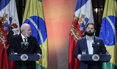 gabriel boric junto lula da silva